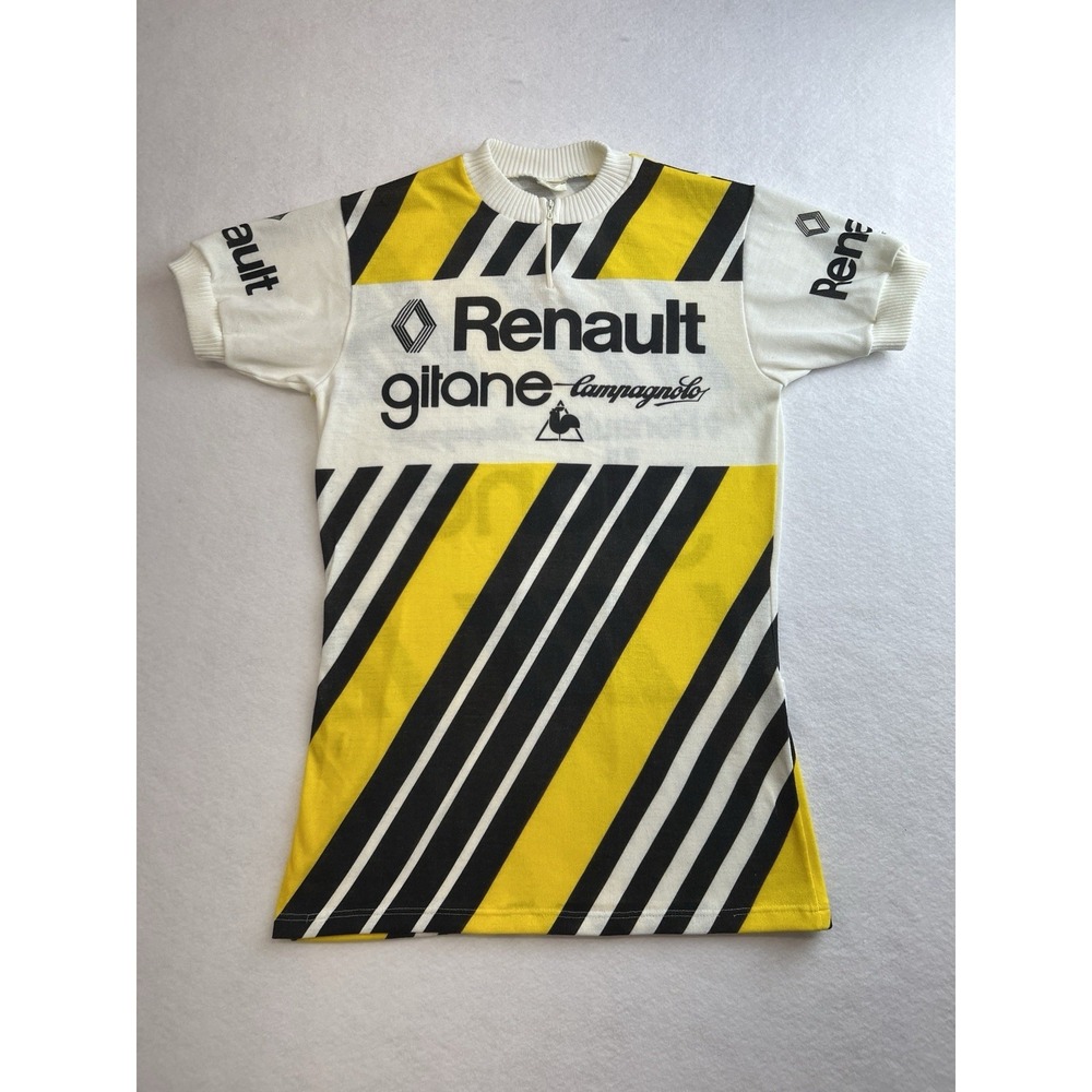 RENAULT VINTAGE RETRO 70'S CYCLING SHIRT JERSEY GITANE TELMAIL ORIGINAL SIZE 5